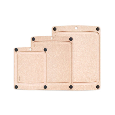 Epicurean All-In-One Cutting Board 3 Piece Bundle Set featured in Natural