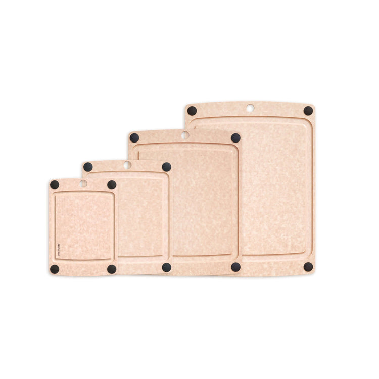 Epicurean All-in-One Series Cutting Board 4 Piece Bundle in Natural