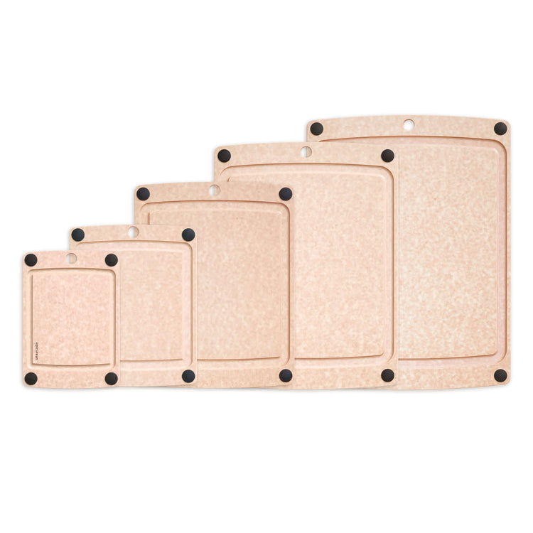 Epicurean All-In-One Cutting Board 5 Piece Bundle Set featured in Natural