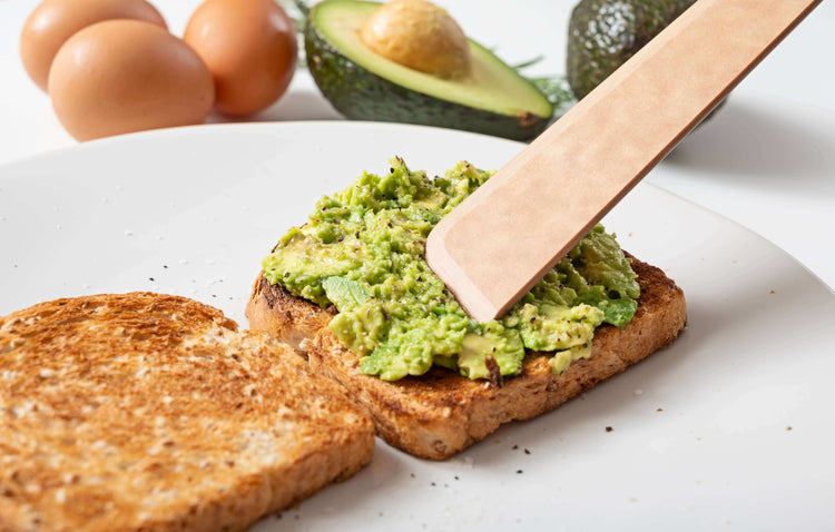 Epicurean Cool Tool in Natural supporting the creation of amazing avocado toast