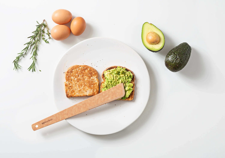 Epicurean Cool Tool in Natural supporting the creation of amazing avocado toast
