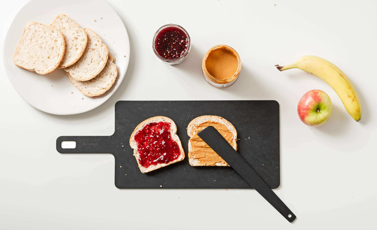 Epicurean Cool Tool in Slate being used to create an epic PB&J