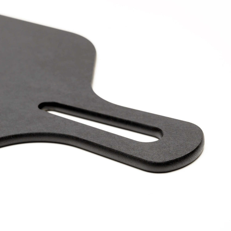 Close up handle detail of the Epicurean Tapered Handy Board in Slate