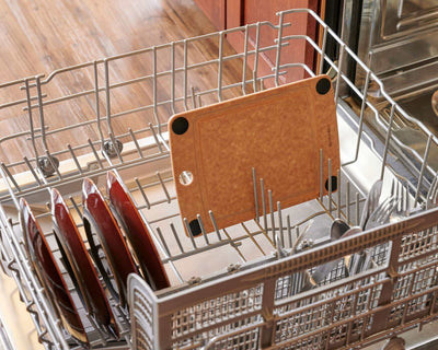 All-in-One Natural Cutting Board Size 10x7 Dishwasher Safe 